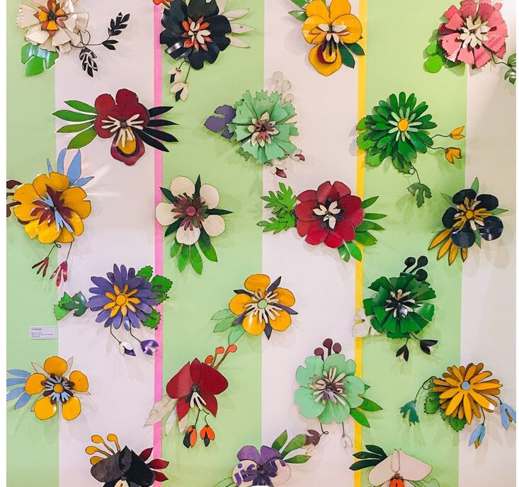 Metal Wall Flowers by Metcalfe NZ