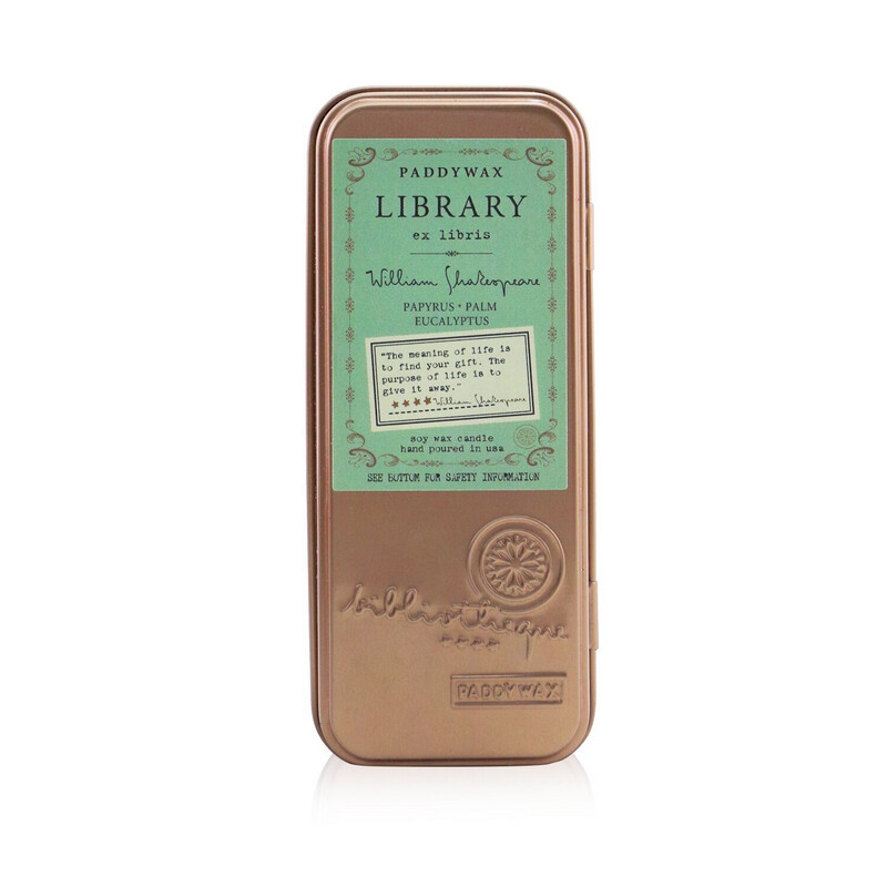 Library Candle In A Tin