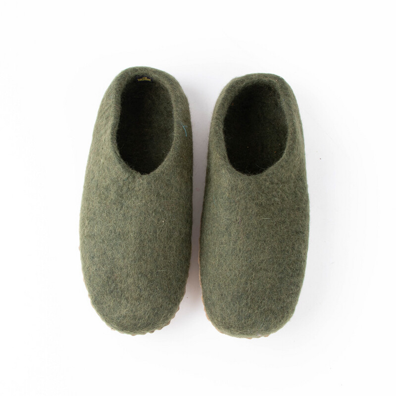 Trade Aid Felted Wool Slippers