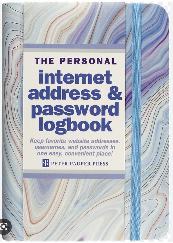 Peter Pauper Press Internet Address &amp; Password Logbook