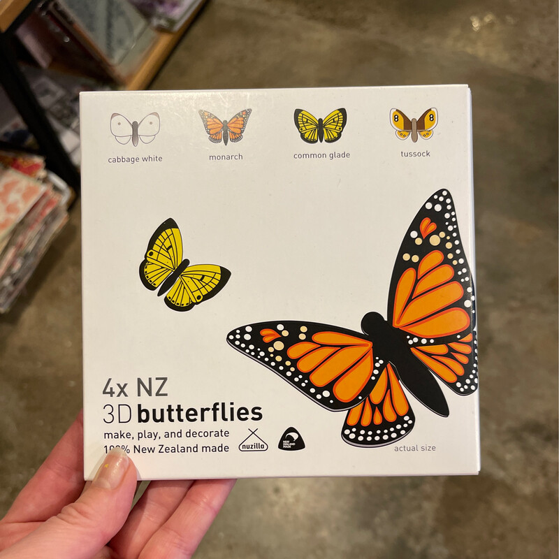 3D Butterflies &amp; Kiwis