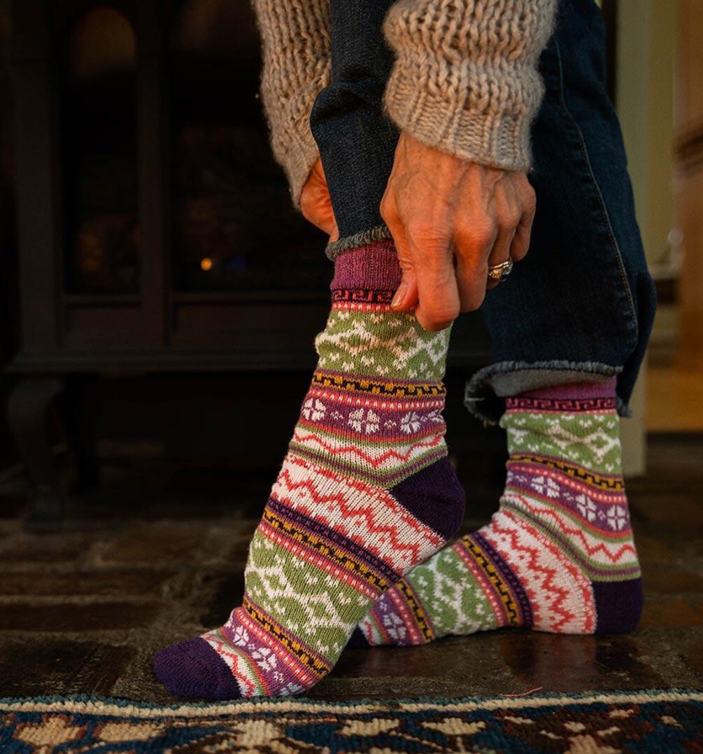 Knitted Nordic Socks - Red Fox Sox