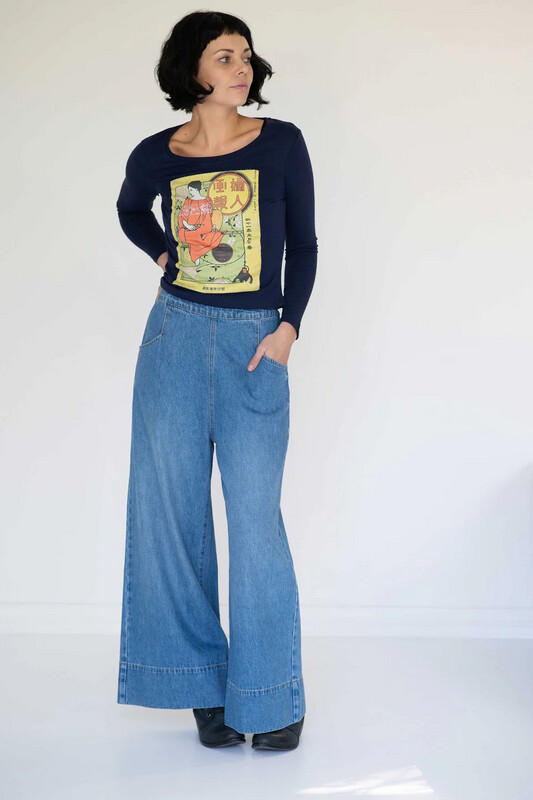 Lazybones Ollie Denim Pant Organic Cotton Ollie Pant