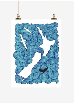Ali Davies New Zealand 100% Organic Cotton Tea Towel