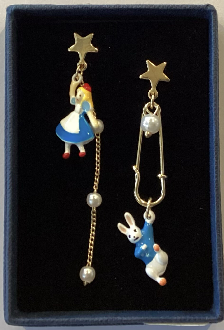 thumbnail image 2 of Alice In Wonderland Rabbit Round Earrings - Stainless Steel Inspired Jewelry For Women 2 of 13