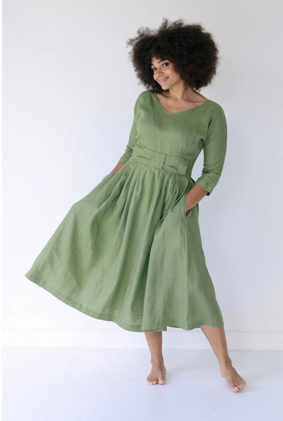 Lazybones Linen Dress