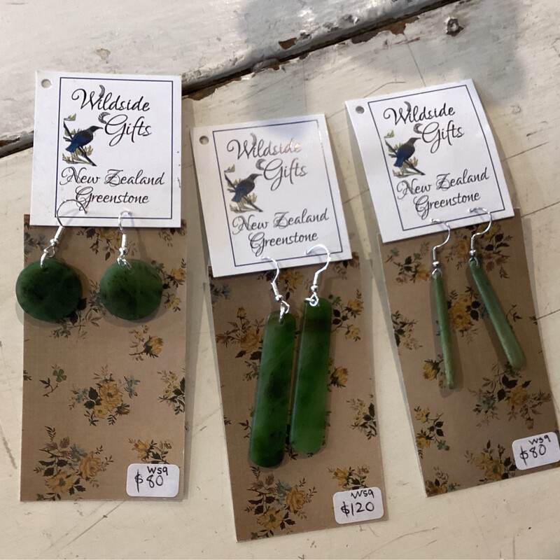 Greenstone Earrings Genuine NZ Pounamu