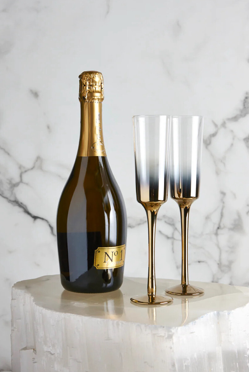 Champagne Flute Glasses, Nel Lusso