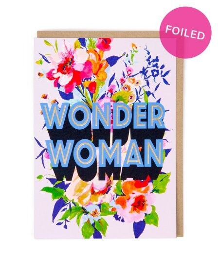 Max Made Me, Cath Tate Cards, Design: 1. Wonder Woman