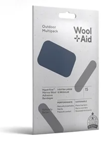 Wool Aid Merino Wool Adhesive Bandages