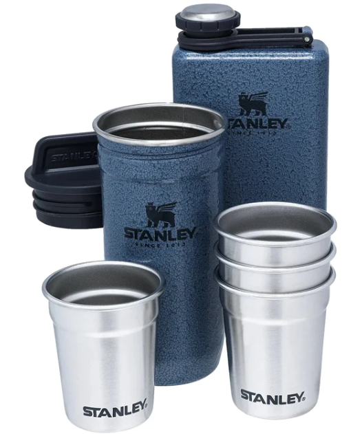Wide Mouth Flask standalone or Hip-flask & Shot Glass Set, Stanley