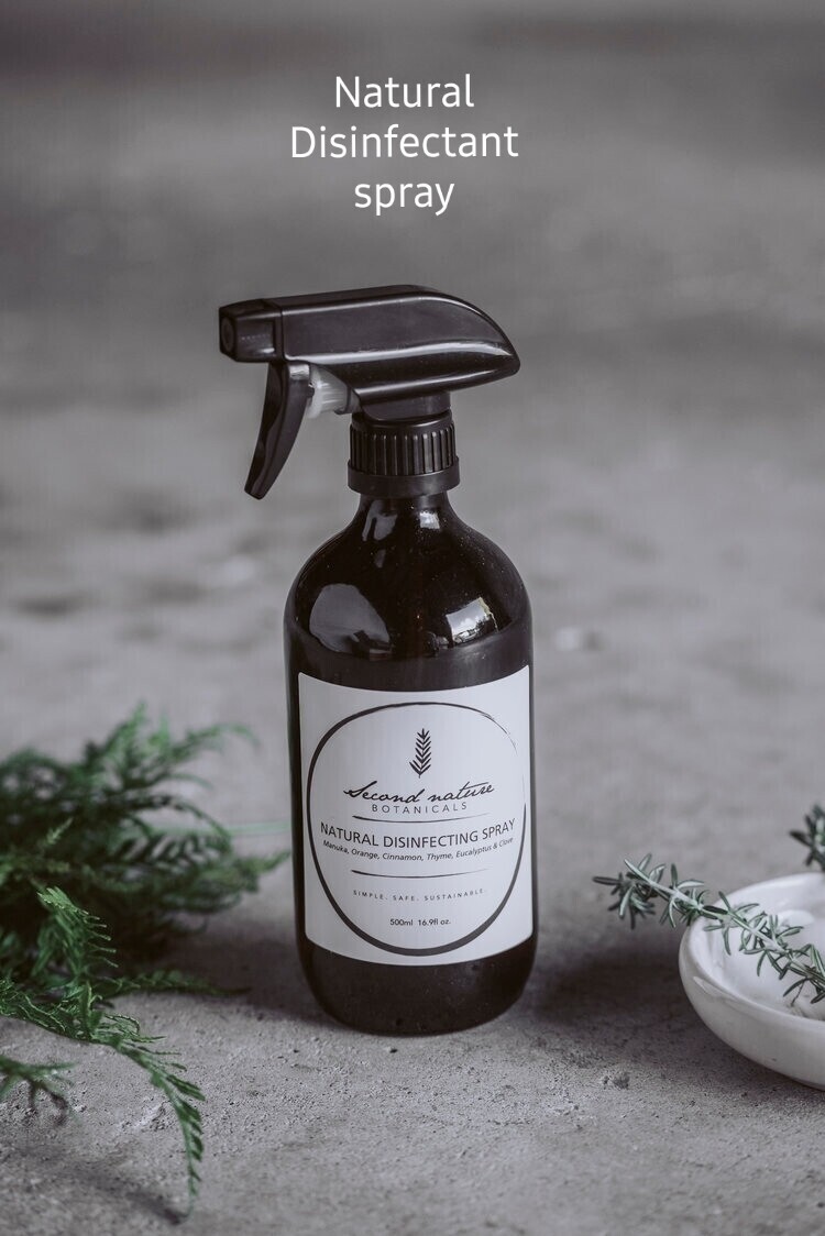 100% Natural Second Nature Botanicals Sprays, Option: 1. Natural Disinfecting Spray 500ml