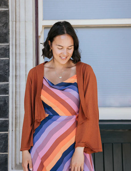 Hello Friday Tallulah - Cashmere Blend Drape Cardigan