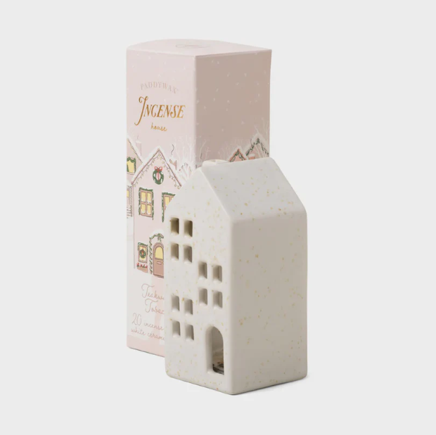 Ceramic House &amp; Terracotta Chimney Burner Incense Holder