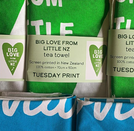 Tuesday Print 100% Cotton Tea Towel