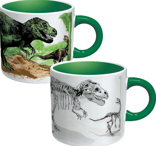 Transforming Mugs. Heat Changing Mugs., Design: 1. Dinosaur