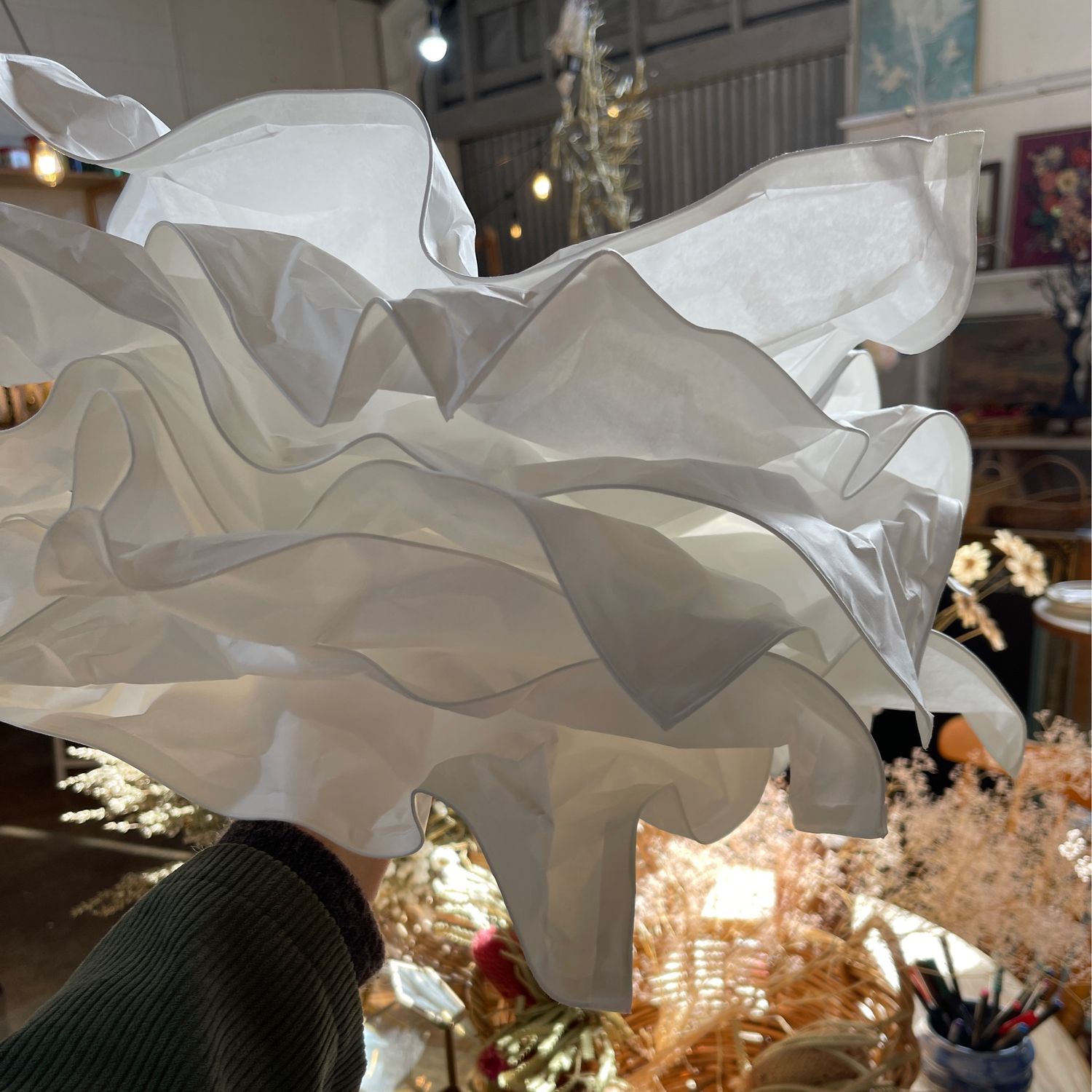 Light Shade Paper Flower 40cm