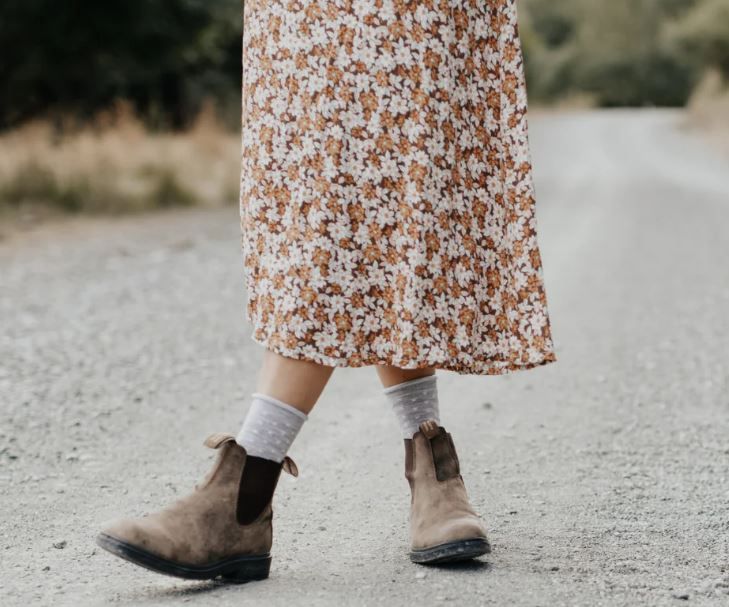 Lamington Merino wool soft cuff crew Socks