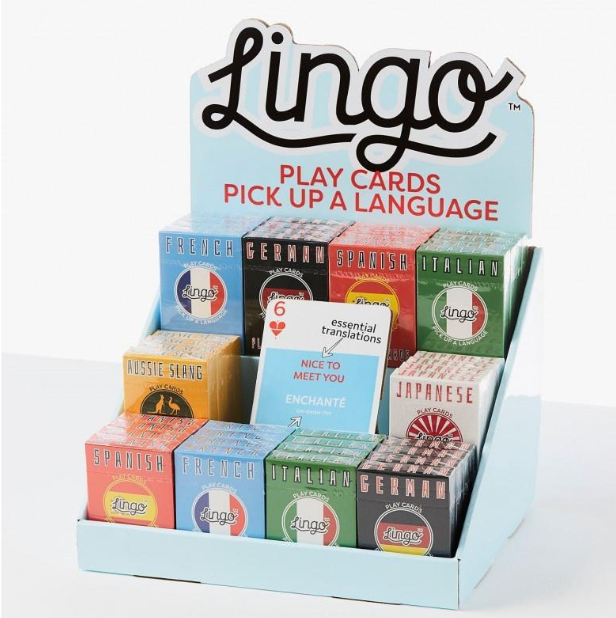 Lingo Playing Cards. learn while you play