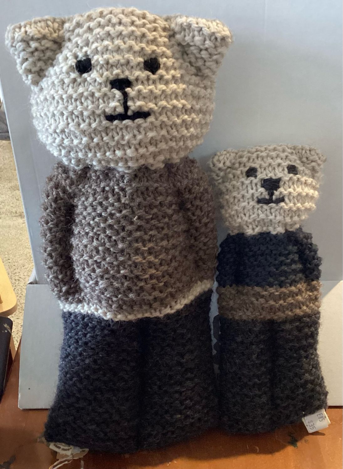 Ewe Hand knitted Teddy Pure NZ Wool