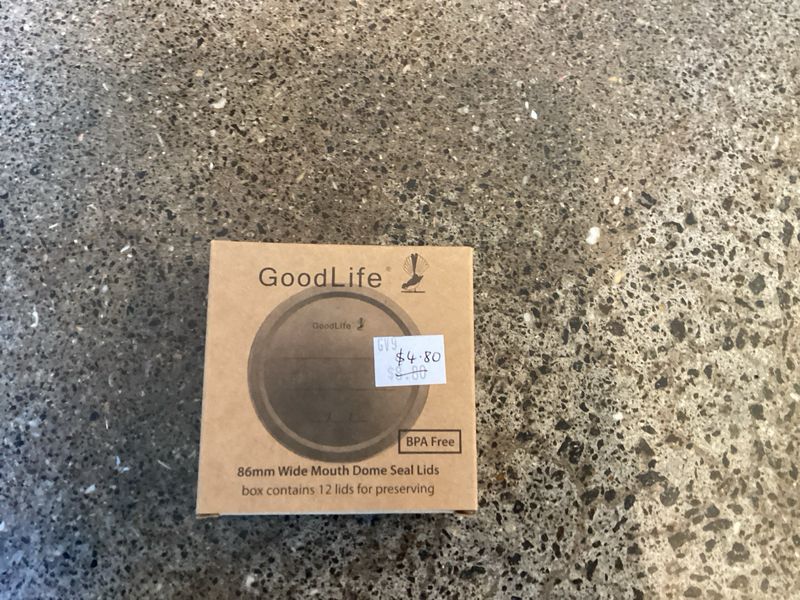 GoodLife Metal Dome Seals for jars Box Of 12