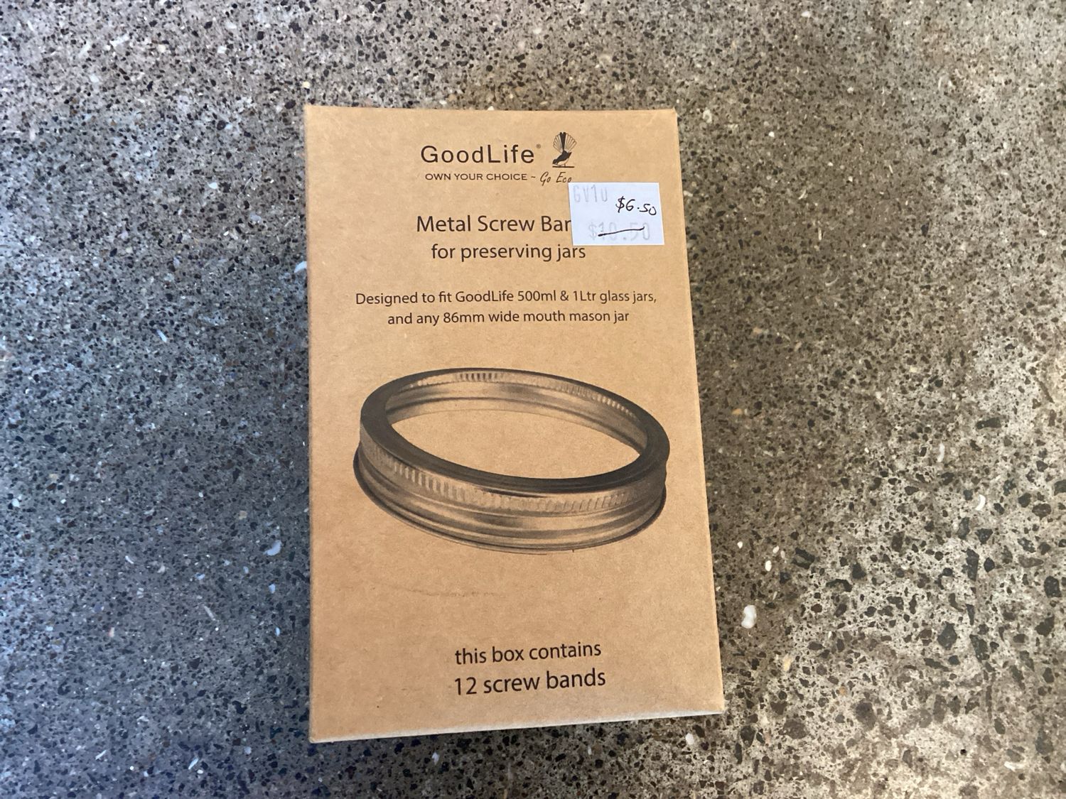 GoodLife Metal Screw Bands for Jars Box Of 12