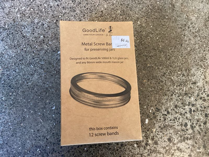 GoodLife Metal Screw Bands for Jars Box Of 12