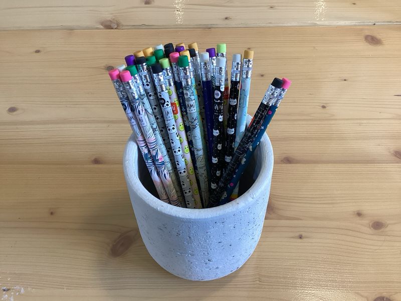 Legami Recycled Newspaper HB Pencils With End Eraser Individual