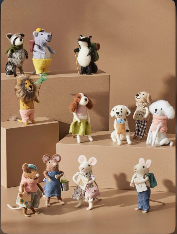 Jiggle Giggle Wool Felted Animals
