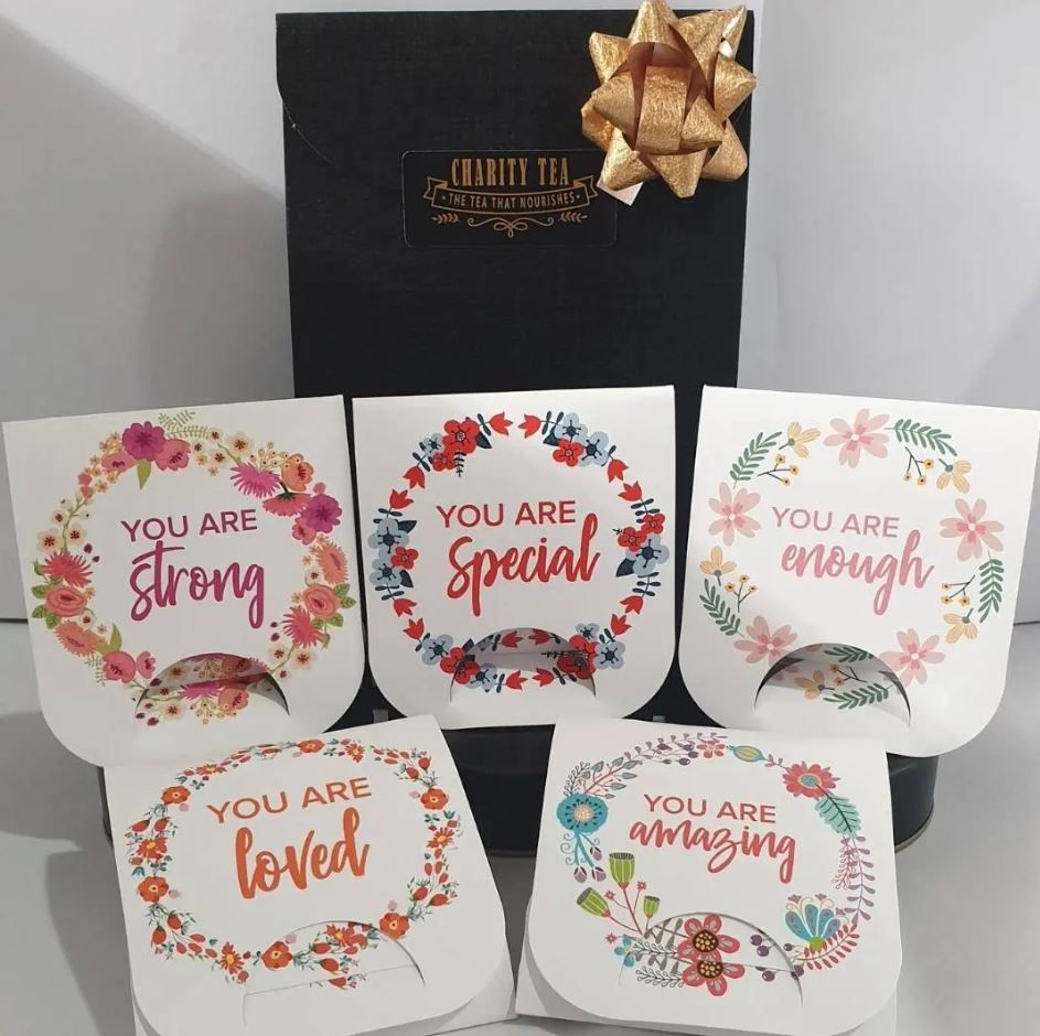 PositiviTEAS Individual Charity Tea Bags, Hug in a Mug