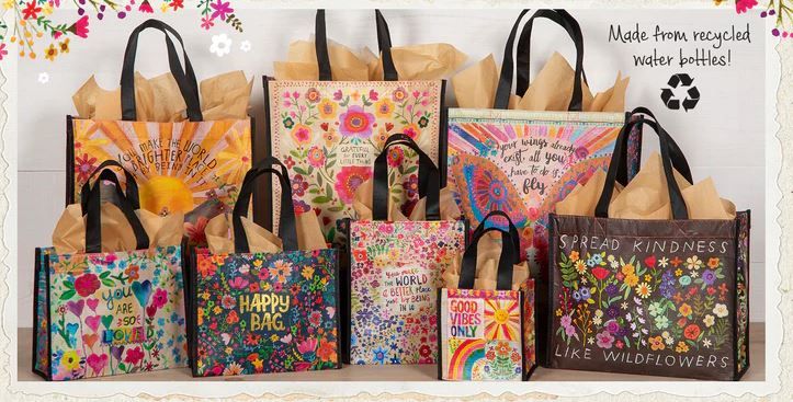 Recycled Gift Bag, Happy Bag Natural Life