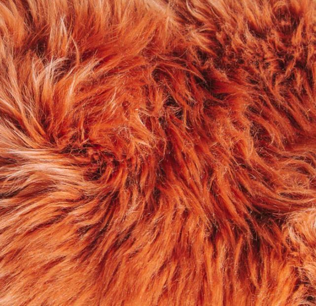Auskin Fibre Sheepskin Round Seat Cover flat cushion