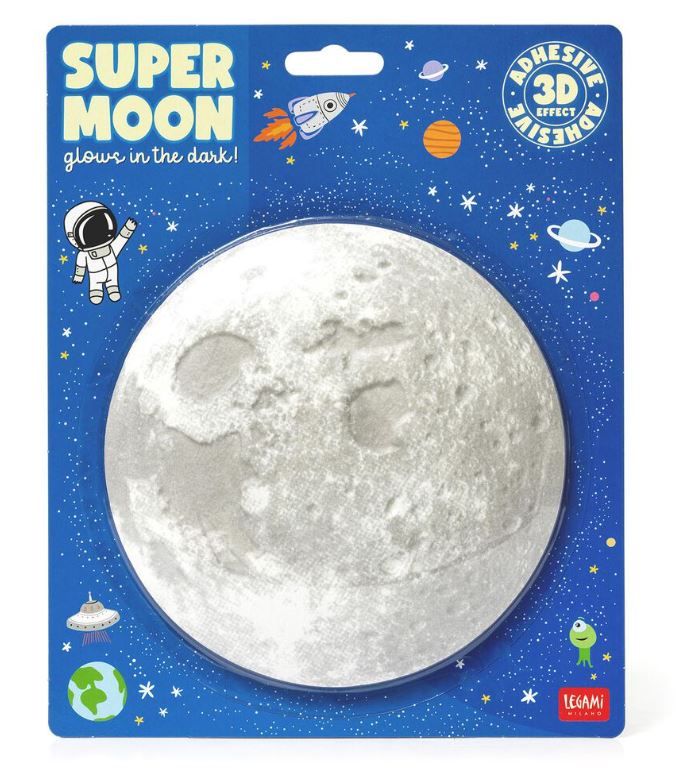 Super Glow In The Dark, Legami Stars &amp; Moon, Design: 1. Moon