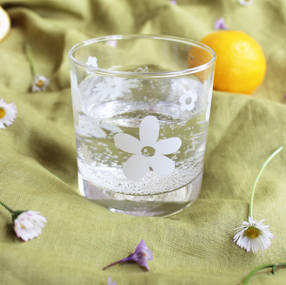 Ikoiko Glass Enamel Tumbler Glasses