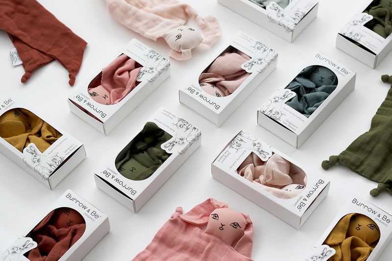 Burrow &amp; Be Muslin Bunny Comforter