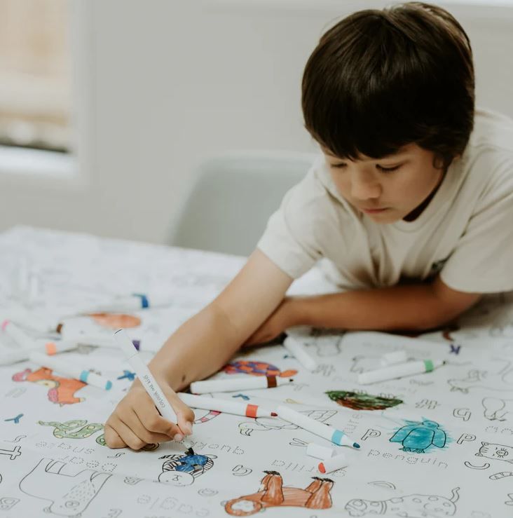 Colour Me Kids Washable Colouring In Tablecloth