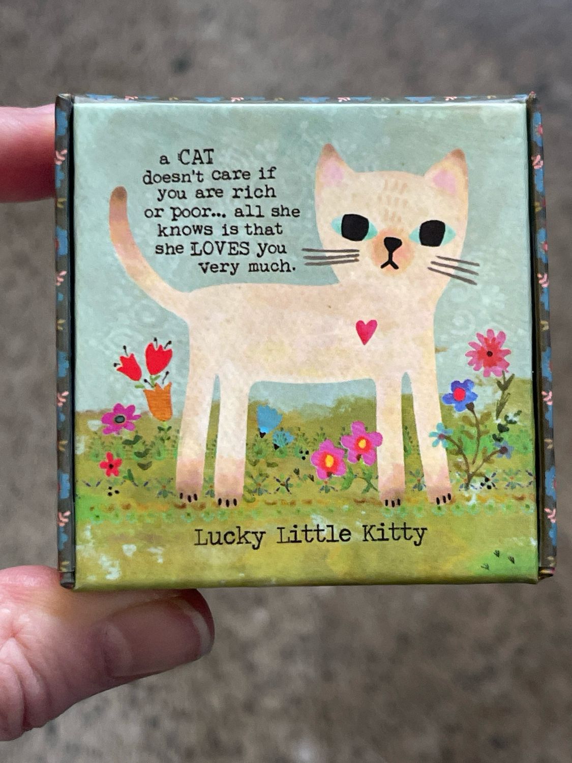 Lucky Charm Miniature Kitty In A Box