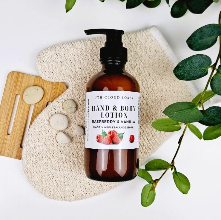 7th Cloud Hand &amp; Body Lotion Glass Pump - NZ Made