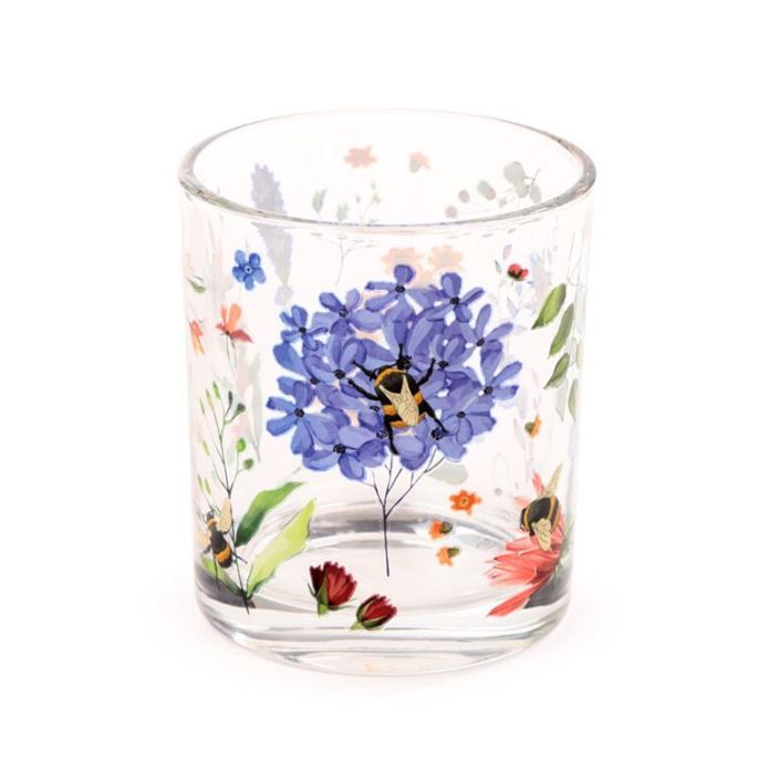 Nectar Meadows Bee Glass Tumbler