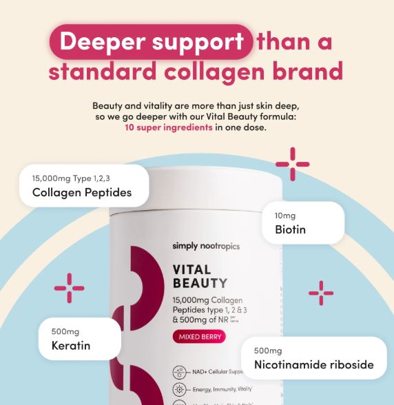 Vital Beauty 600g, Simply Nootropics