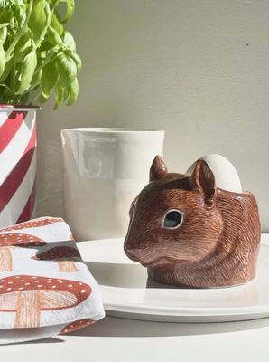 Quail Ceramics Egg Cup Face