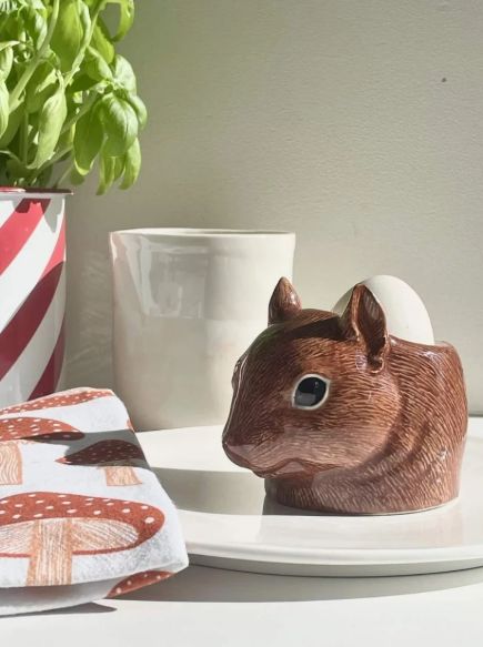 Quail Ceramics Egg Cup Face