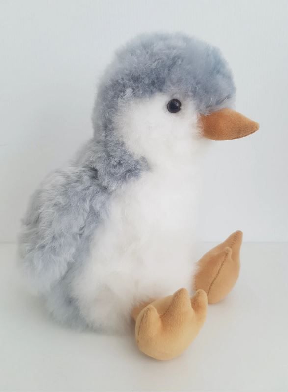 Auskin Toy Penguin Baby Alpaca, Design &amp; Size: 1. Light Grey large