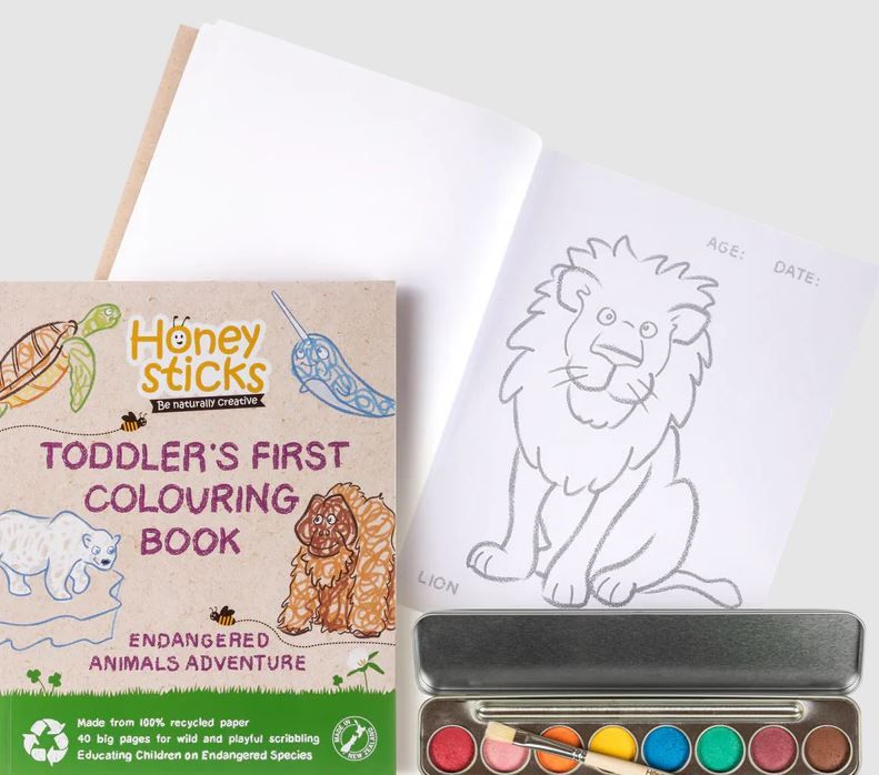 Honey sticks Toddlers First Colouring Book