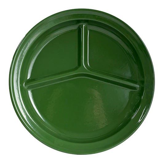 Hunter Green Enamel, Product: 1. Plate native green