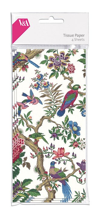Tissue Paper 4 Sheets Wild Press, V&amp;A, Museums &amp; Galleries