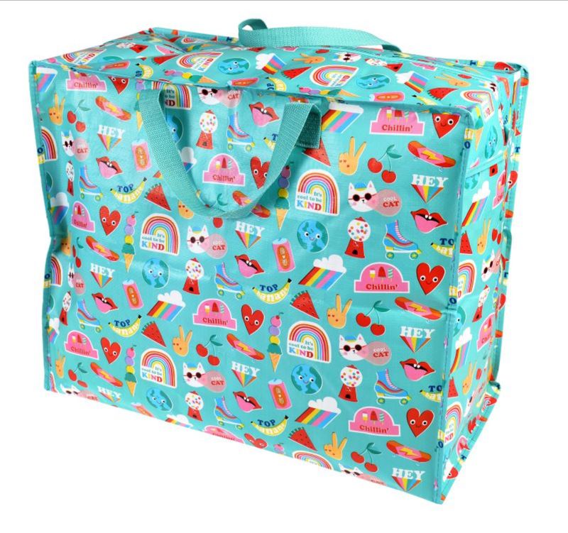 Jumbo Storage Bag &amp; Insulated Lunch Bags made from recycled water bottles