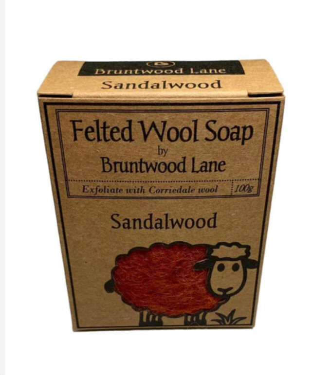 Felted Wool Soaps Bruntwood Lane Various Colours &amp; Fragrances