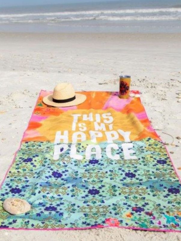 Microfibre Yoga/Beach Towel, Natural Life