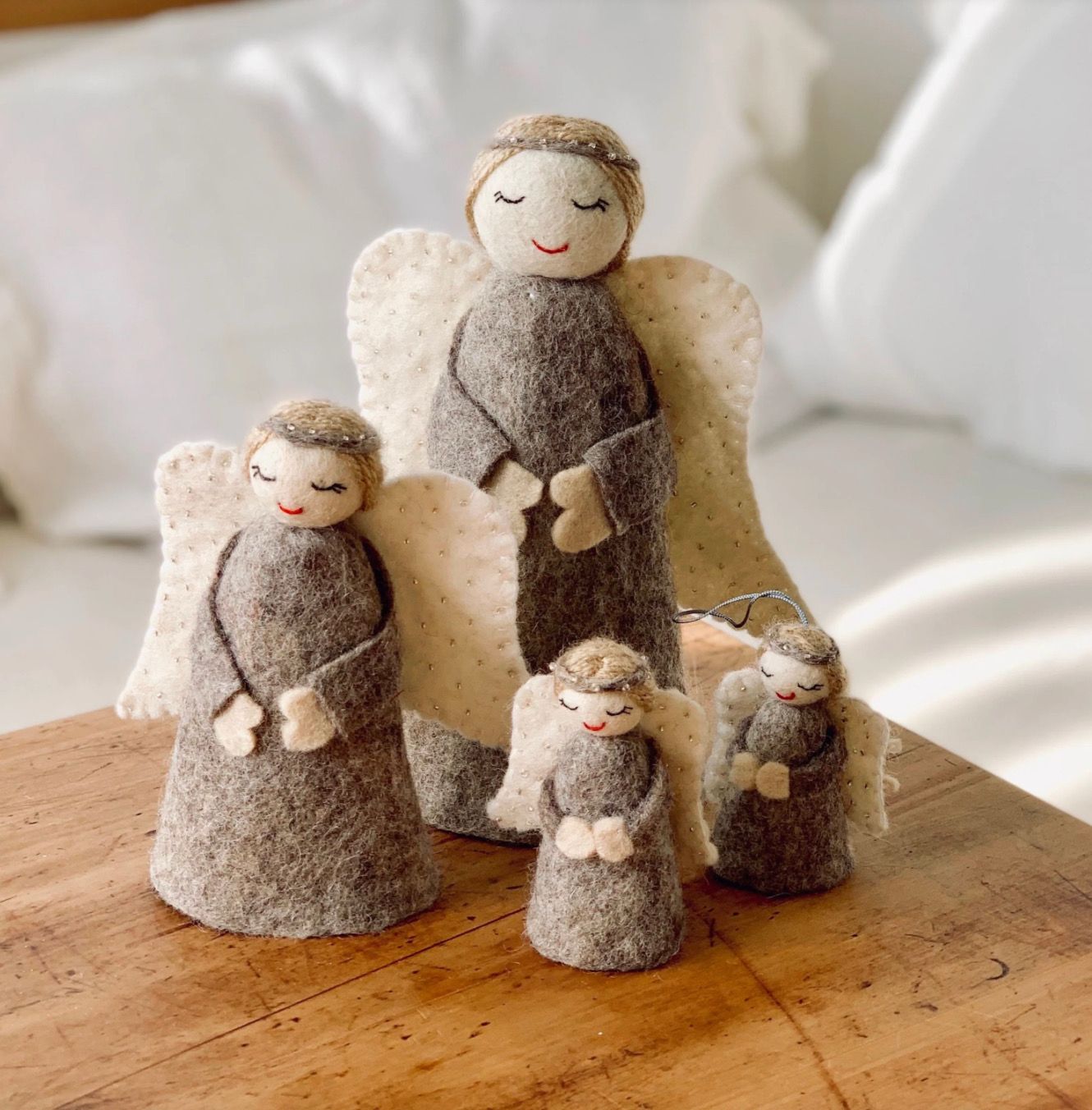 Felt Standing &amp; Tree Topper Angels By Pashom